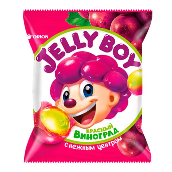 Мармелад жевательный со вкусом красного винограда Jelly Boy 66гр /18